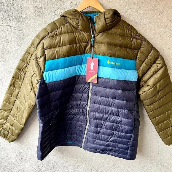 NWT Cotopaxi Men Fuego Hooded Down Puffer Jacket Oak Graphite - Picture 3 of 9